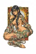 mia khalifa, full nude, big boobs, big ass, posing, tattoos tattoo design idea