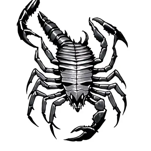 Scorpio/ gir woman/ survivor tattoo design idea