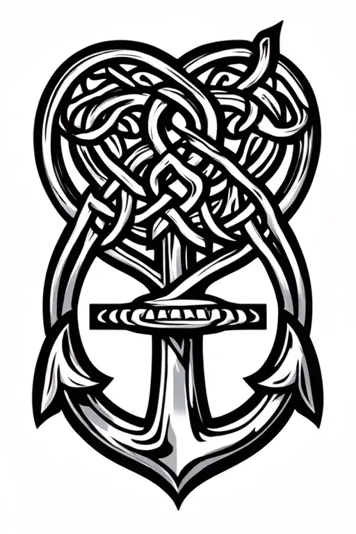 Celtic knot, family, anchor, love tattoo design, add tree of life tattoo design idea