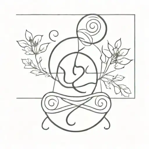 balance mind body and soul tattoo design idea