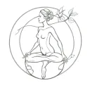 balance mind body and soul tattoo design idea
