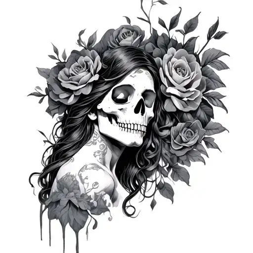 death of ophelea tattoo design idea