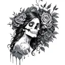 death of ophelea tattoo design idea