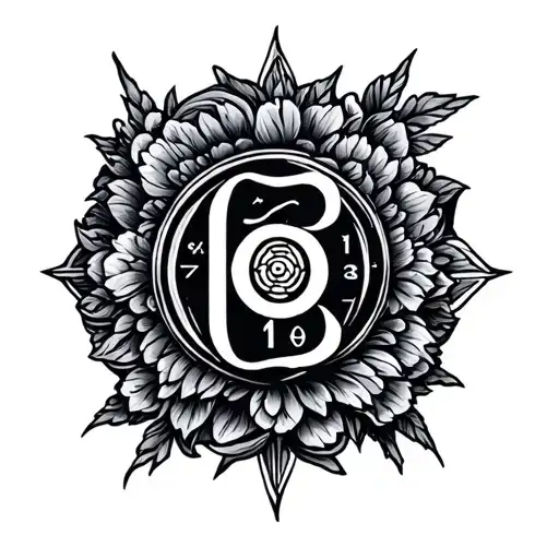 Numerology tattoo design idea