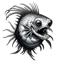 angler fish tattoo design idea