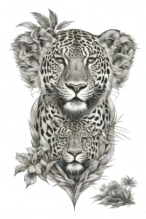 Safari tattoo design idea