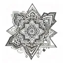 Mendala - mind body soul strength etc tattoo design idea