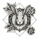 Rabbit Role inspired tattoo tattoo design idea
