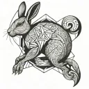 Rabbit Role inspired tattoo tattoo design idea