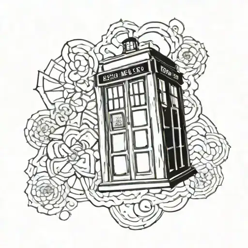 Tardis tattoo design idea