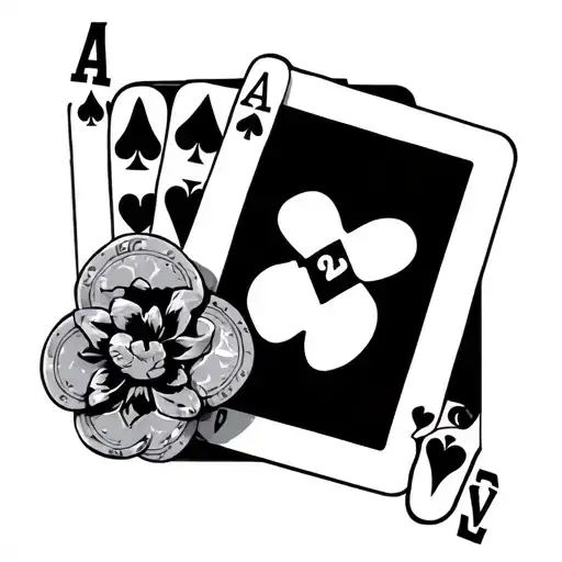 Lifes A Gamble tattoo design idea