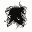 Greek mythology cover up back tattoo with Prometheus, Oceanus, and atlas tattoo design idea