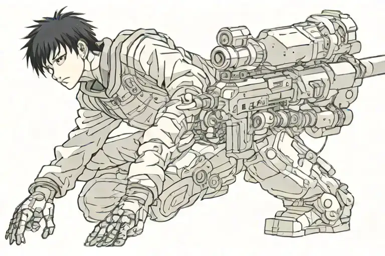 kaneda Akira anime tattoo design idea