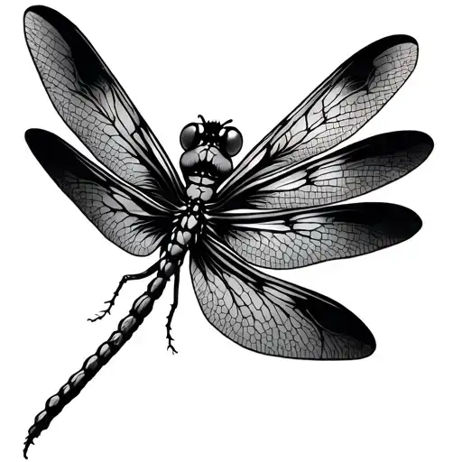 Dragonfly tattoo design idea