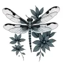 Dragonfly tattoo design idea