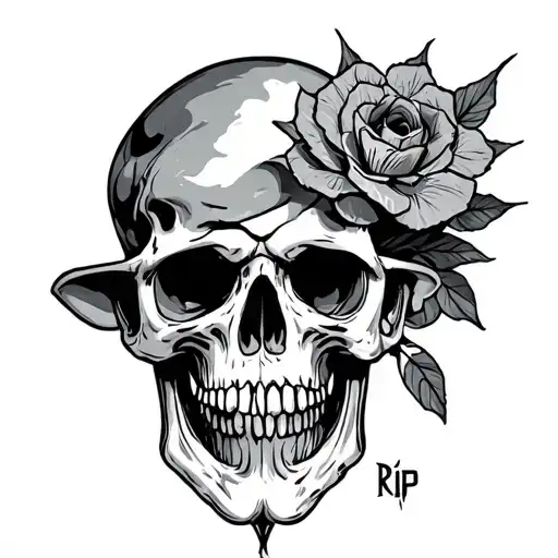 rip brother  tattoo design idea
