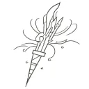 firecracker with lit fuse connected tattoo design idea