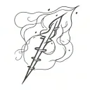 firecracker with lit fuse connected tattoo design idea