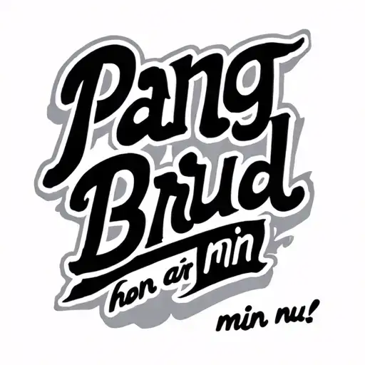 "Pang-Brud, hon är min nu." and line drawing, very simple tattoo tattoo design idea