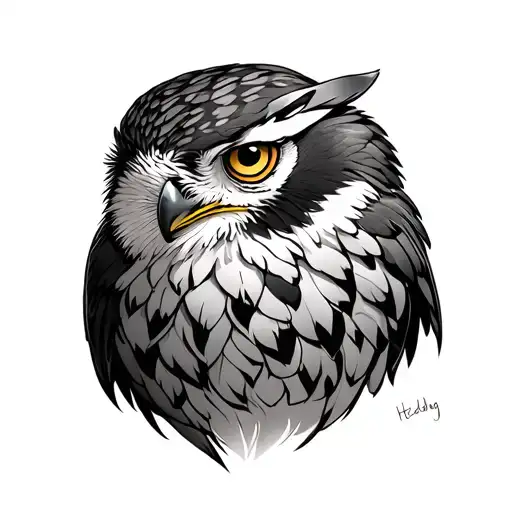 Hedwig tattoo design idea
