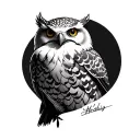 Hedwig tattoo design idea