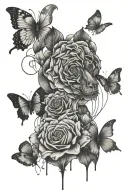 ADHD representation dealing with heartbreak and trying to focus on healing in the future  tattoo design idea