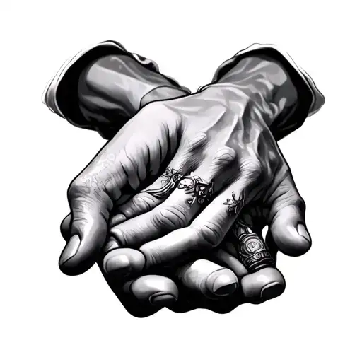 Open Hands tattoo design idea