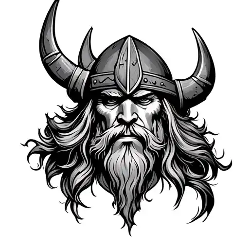 sketchy viking elbow ditch filler tattoo design idea