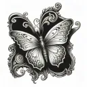 elden ring butterfly resting tattoo design idea