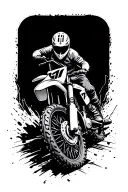 Dirt Bike tattoo design idea