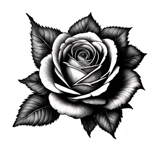 rose mandala design incorporating tattoo design idea