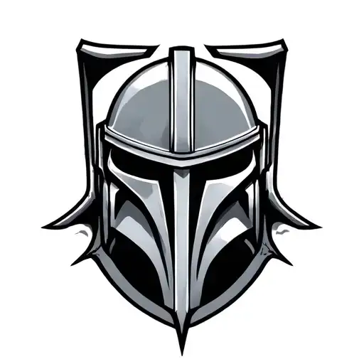 jedi symbol,mandalorian symbol, sith symbol intertwined tattoo design idea