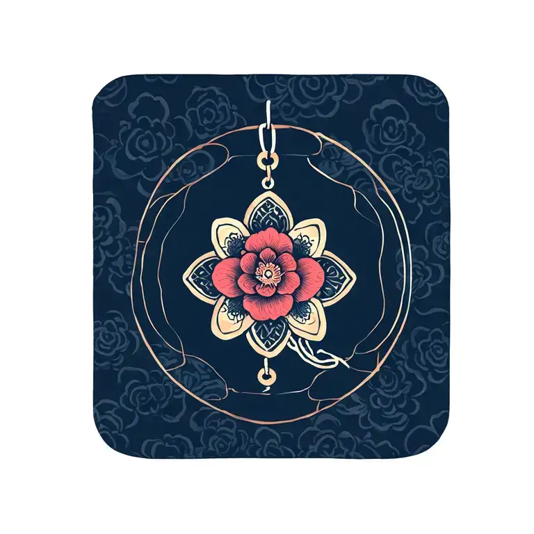 omamori charms linked tattoo design idea