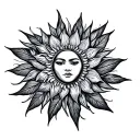 Philippine Sun tattoo design idea