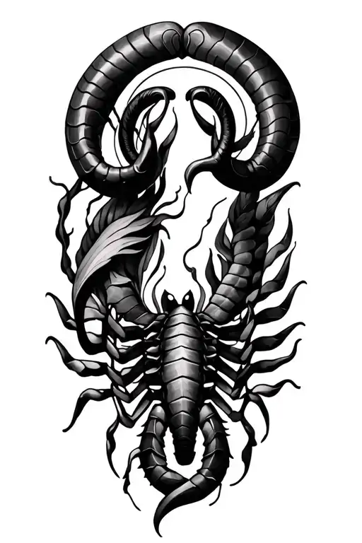 Virgo, Aries, Scorpio, gemini zodiac sign tattoo design idea