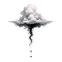 Coverup Clouds and Smoke tattoo design idea