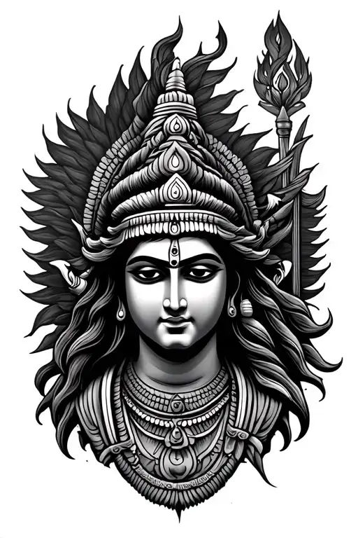 brahma shiva tattoo tattoo design idea