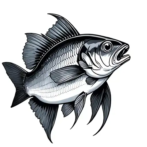 Sardine tattoo design idea