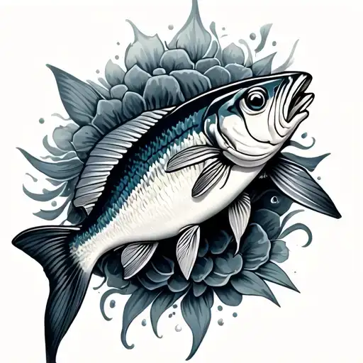 Sardine tattoo design idea