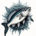 Sardine tattoo design idea