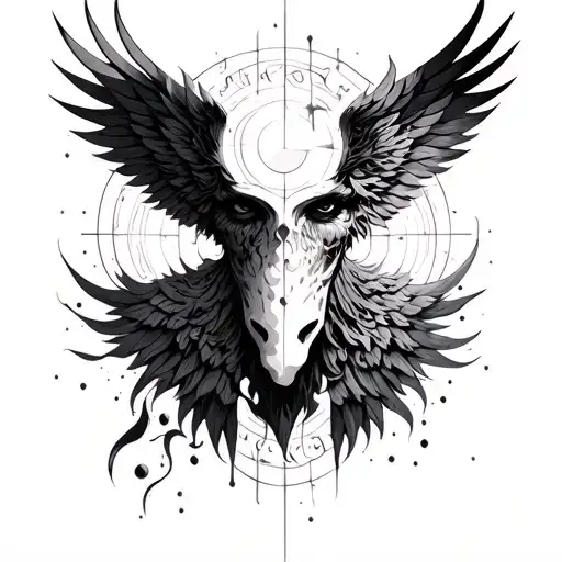 Create a tattoo that represents the God that exists out of space and time tattoo design idea