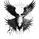 Create a tattoo that represents the God that exists out of space and time tattoo design idea