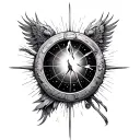 Create a tattoo that represents the God that exists out of space and time tattoo design idea