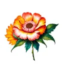 Aries Birth Flower tattoo design idea