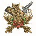 glock logo tattoo design idea
