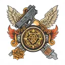 glock logo tattoo design idea