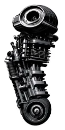 car engines tattoo design idea