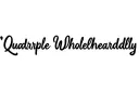 "Quadruple Wholeheartedly " tattoo design idea