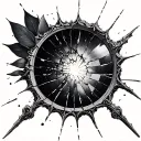 Broken Mirror tattoo design idea