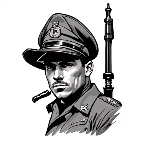 drill instructor tattoo design idea